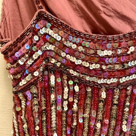 Red & Silver Sequin Top - Picture 3 of 5